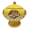 Sopera Porcelana Ochun 22 x 21 cm (Amarillo con dorado) 8.5 in